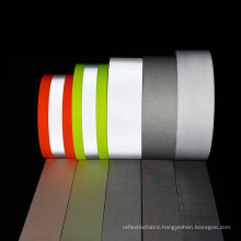 High visibility retro-reflective silver fabric roll